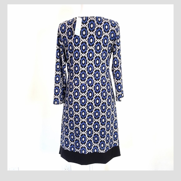 NWT 41Hawthorn Stitch Fix Jovan 3/4 Sleeve Geo Print Wrap Style Dress Size Med - Picture 2 of 8